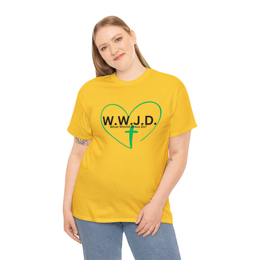 W.W.J.D. Cross Heart T-Shirt